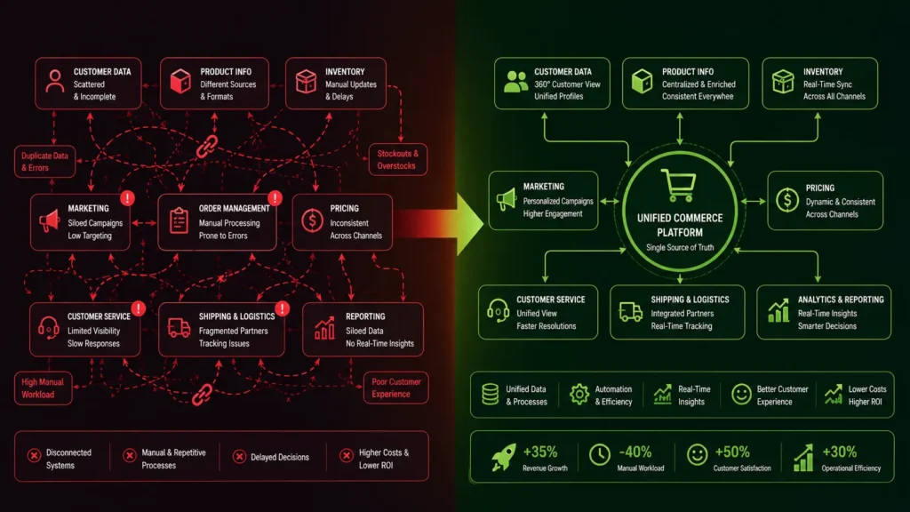 Comparison of enterprise eCommerce challenges and solutions in 2026