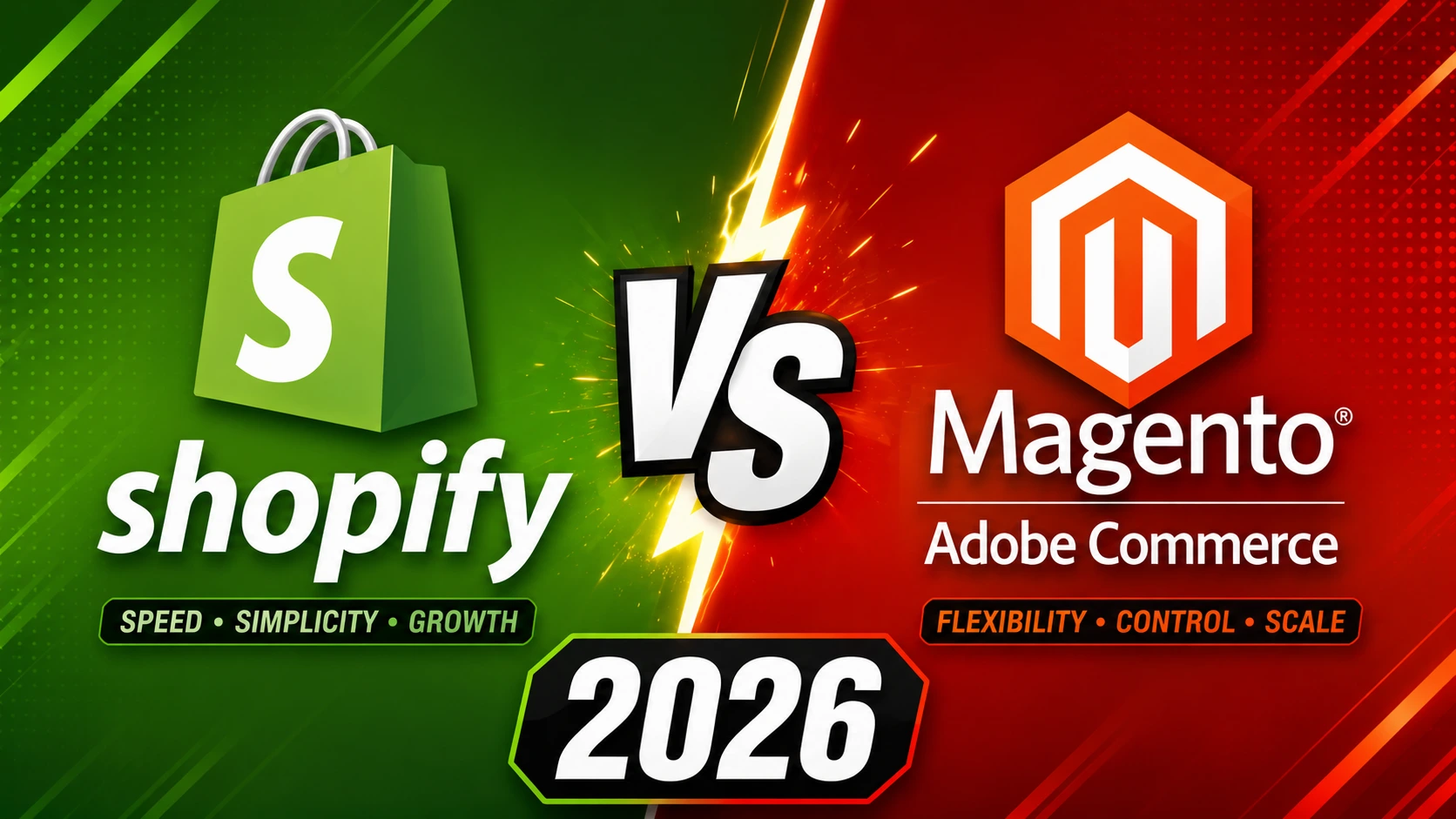 Magento vs Shopify 2026 featured image