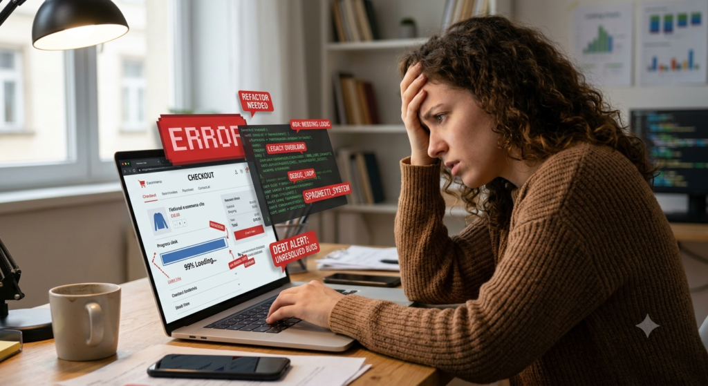  customer experience impact of technical debt in eCommerce checkout