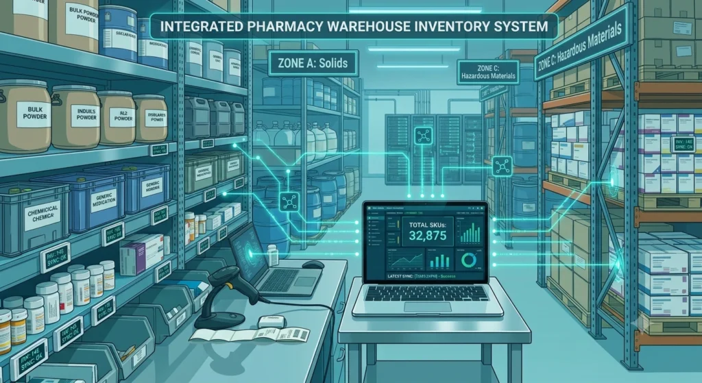 Real-time inventory sync feature within Adobe Commerce for Pharmacy eCommerce