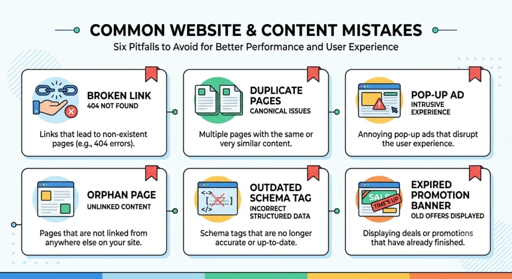 Common ecommerce SEO mistakes after Google Algorithm Update