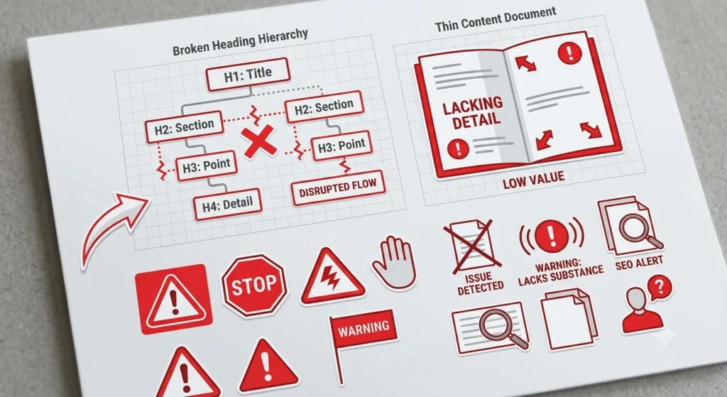 common mistakes affecting AI search visibility product pages