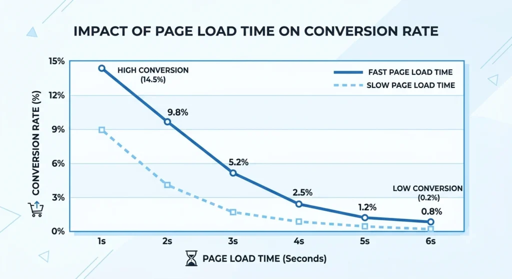 page speed impact on ecommerce conversion rate