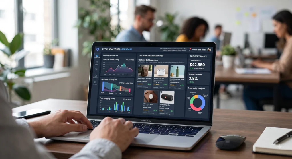 AI in eCommerce 2026 personalization engine showing product recommendations.