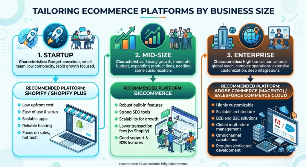 business size guide for Magento 2 vs Adobe Commerce Cloud