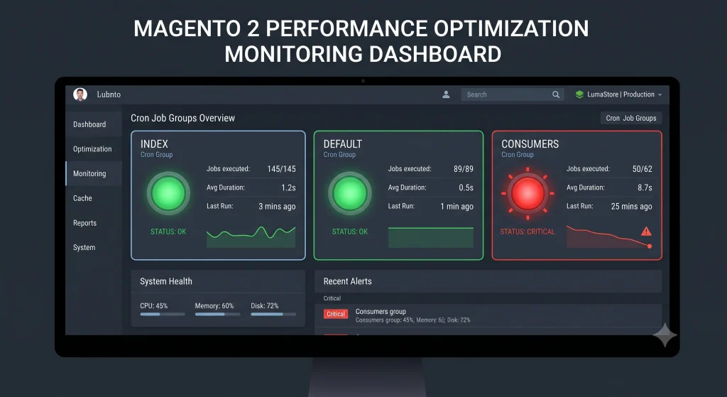 Cron job monitoring dashboard
