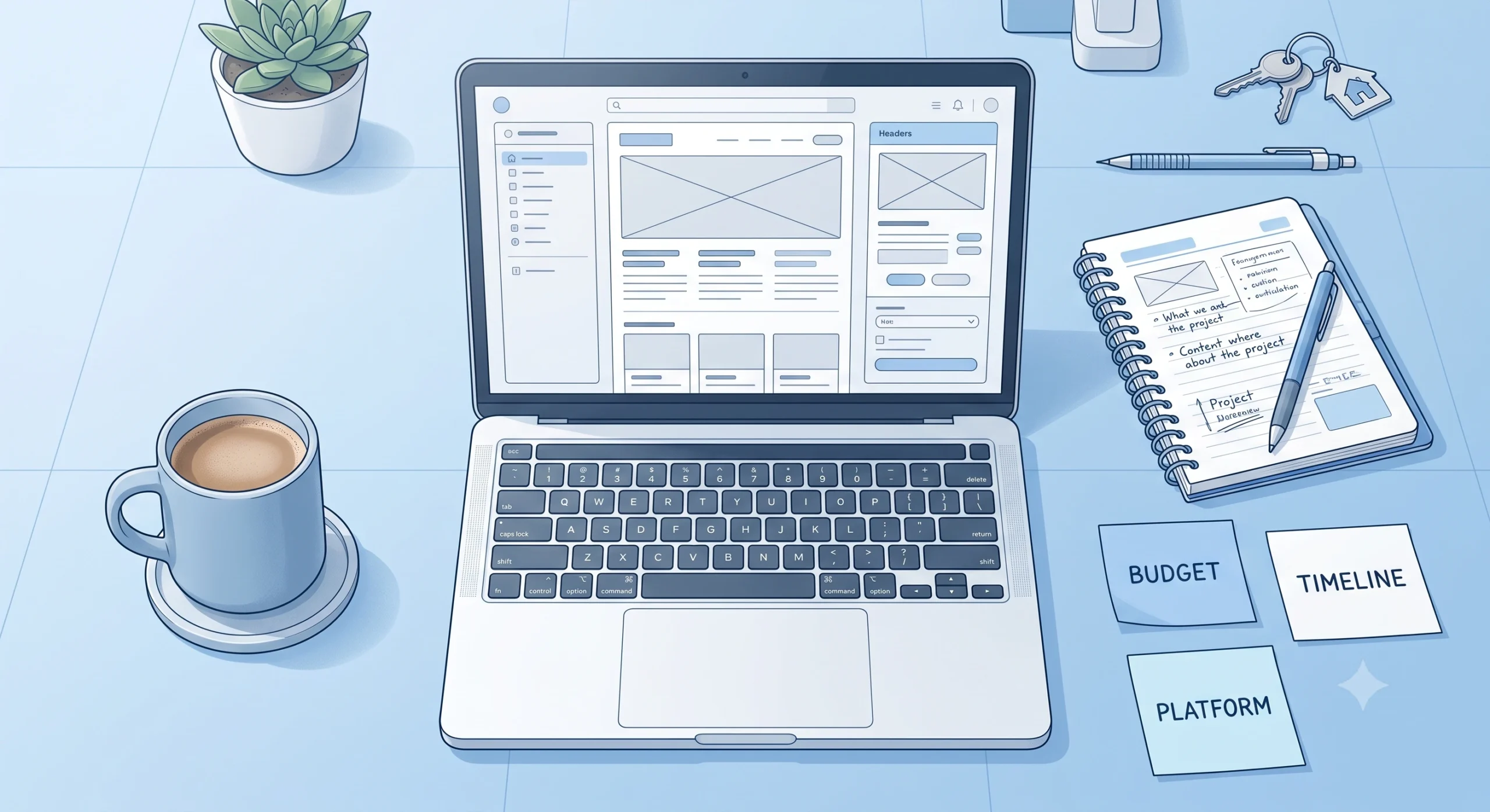 team documents used to scope a new ecommerce project