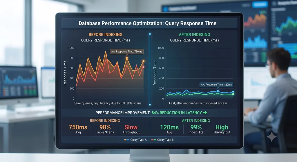 Database indexing performance results
