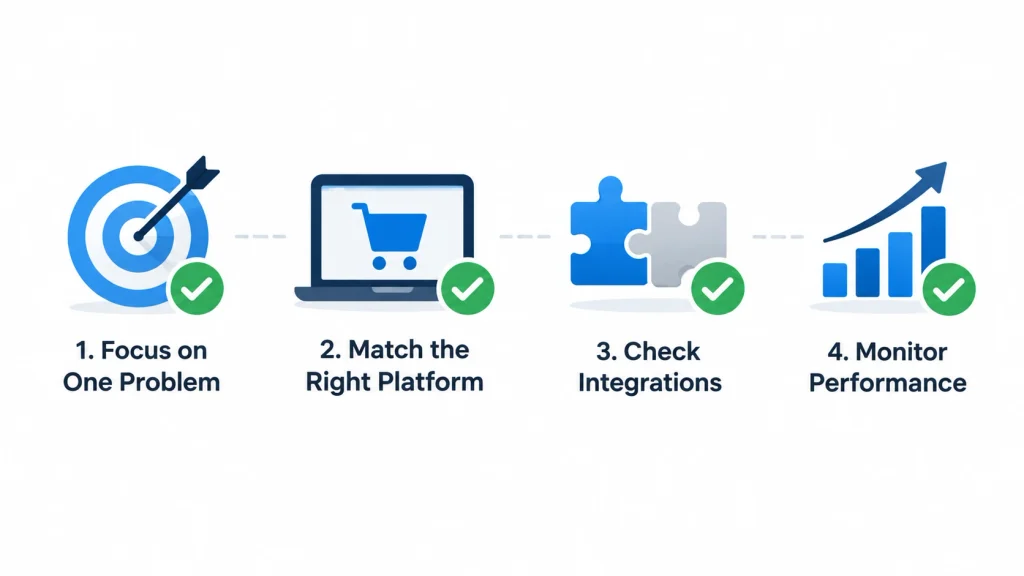 Checklist for adopting AI tools in eCommerce