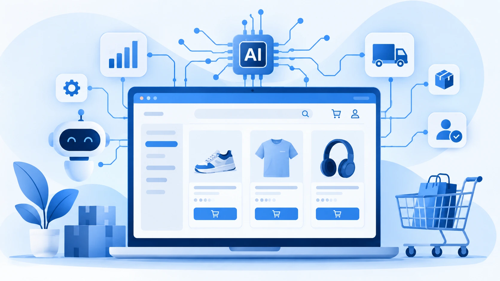AI in eCommerce simplifying online store management