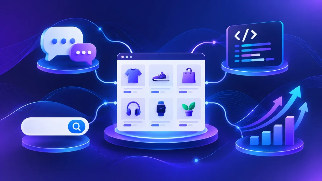AEO, GEO, and AI visibility supporting eCommerce growth and organic traffic.
