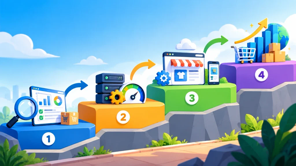 Four-step roadmap for scaling an online store