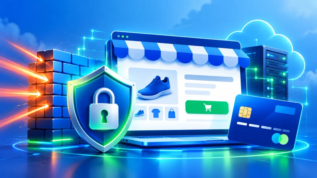 Security layer protecting checkout in Magento store architecture