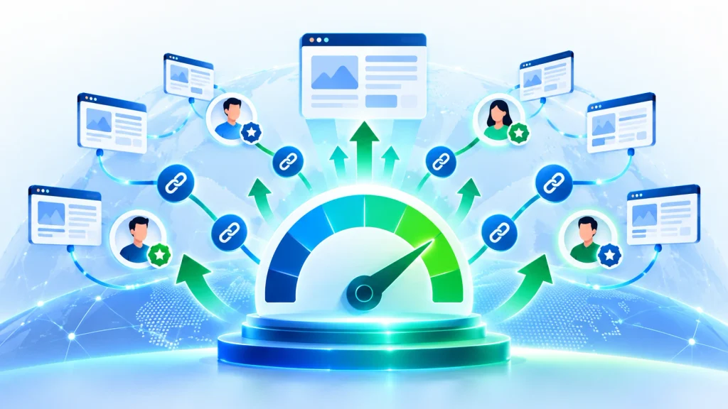 Authority score growth for an eCommerce website